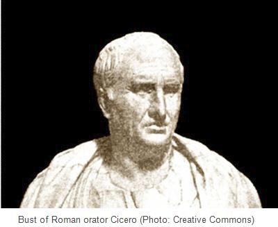 Bust of Roman orator Cicero