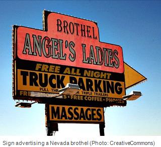 Nevada brothel sign photo